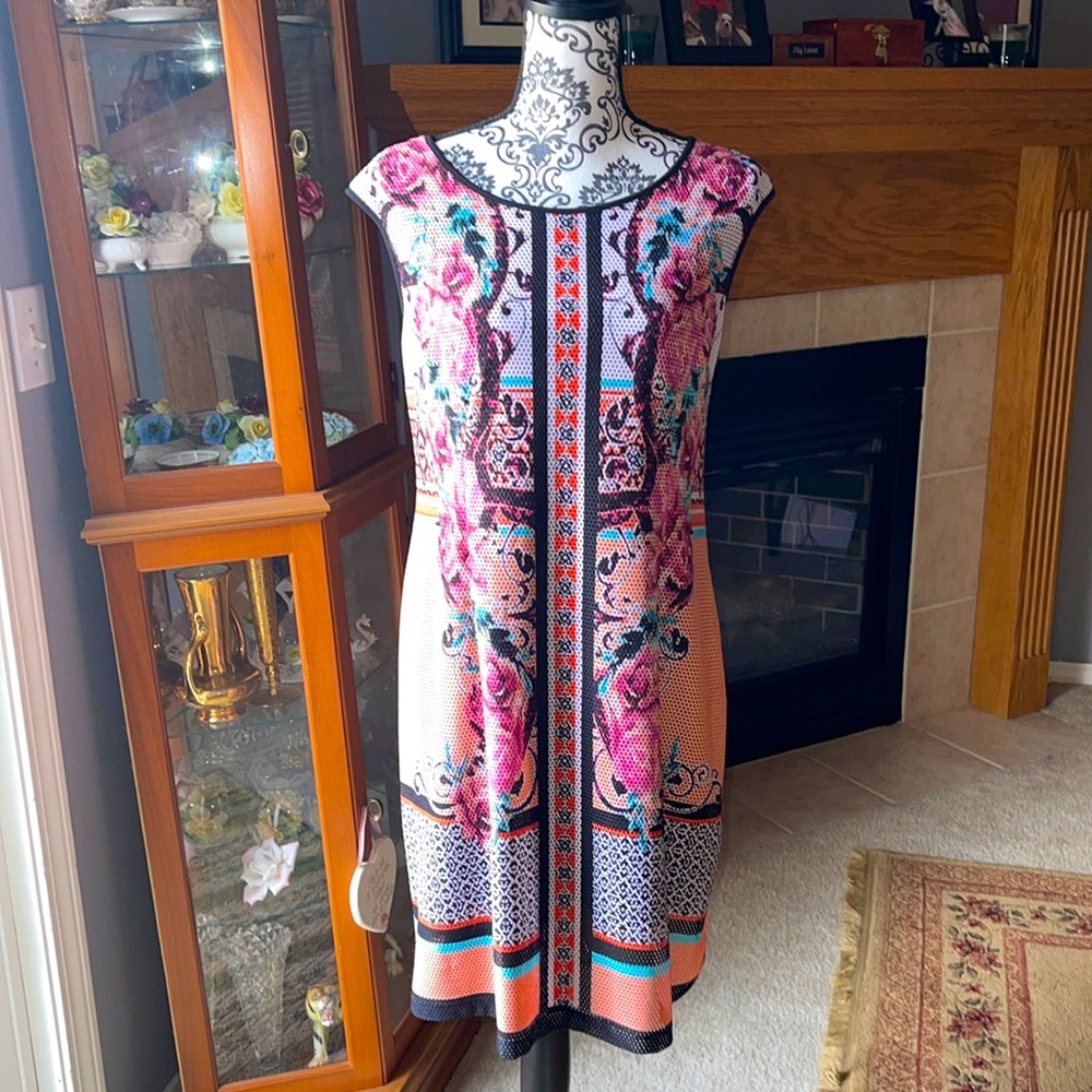 💗3/$12💗 Cato Plus Size Women’s Boho Floral Sleeveless Dress